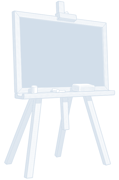 Gravure : un tableau sur son chevalet.